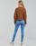 Abbigliamento Donna Giacche in jeans Levi's WT-TRUCKER-SHERPA Grigio topo / Leopard / Ginger