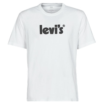 Abbigliamento Uomo T-shirt maniche corte Levi's SS RELAXED FIT TEE Poster / Logo / White