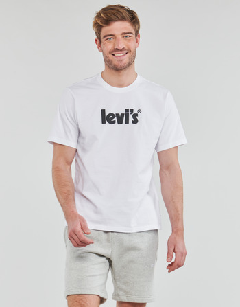 Abbigliamento Uomo T-shirt maniche corte Levi's SS RELAXED FIT TEE Poster / Logo / White