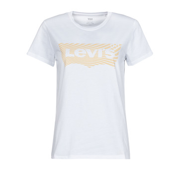 Abbigliamento Donna T-shirt maniche corte Levi's THE PERFECT TEE Wavy / Bw / Fill / White