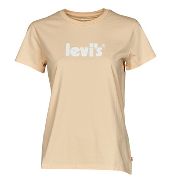 Abbigliamento Donna T-shirt maniche corte Levi's THE PERFECT TEE Stagionale / Poster / Logo / Pesca / Puree