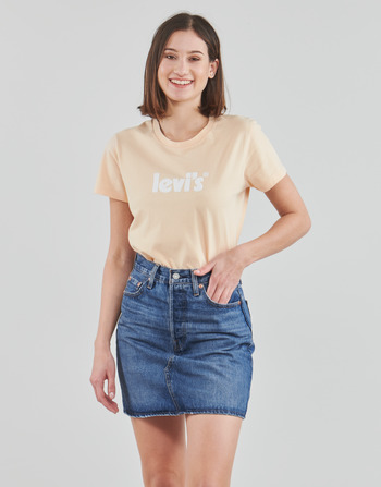 Levi's THE PERFECT TEE Stagionale / Poster / Logo / Pesca / Puree