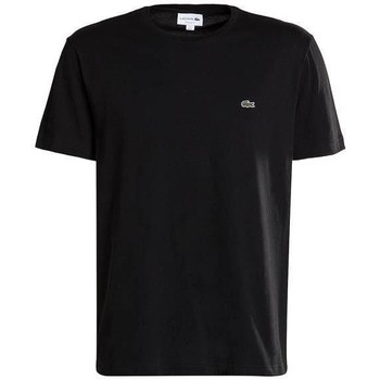 Abbigliamento Uomo T-shirt maniche corte Lacoste T-Shirt Uomo TH2038 con monogramma Nero