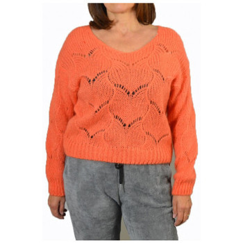 Abbigliamento Donna T-shirt & Polo Dinovo Scollo  V Intarsiato Arancio