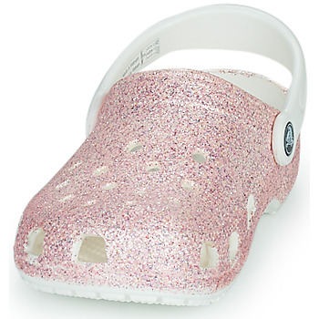 Crocs Classic Glitter Clog K Bianco / Rosa