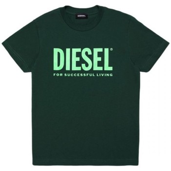 Abbigliamento Unisex bambino T-shirt & Polo Diesel 00J4P6 00YI9 TJUSTLOGO-K50Q Verde