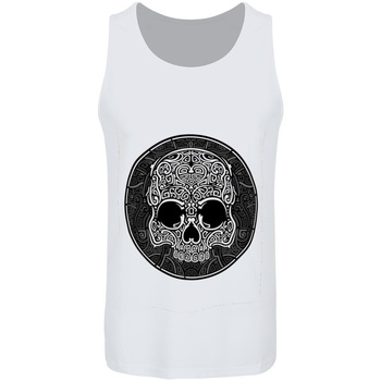 Abbigliamento Uomo Top / T-shirt senza maniche Unorthodox Collective Graphic Skull Bianco