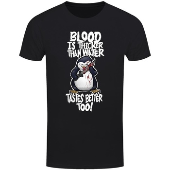 Abbigliamento Uomo T-shirts a maniche lunghe Psycho Penguin Blood Is Thicker Than Water Nero