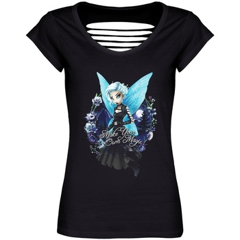 Abbigliamento Donna T-shirts a maniche lunghe Hexxie Make Your Own Magic Nero
