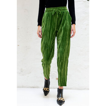 Abbigliamento Donna Pantaloni King Kong Pantaloni casual Donna Verde Ni8ca1 Verde