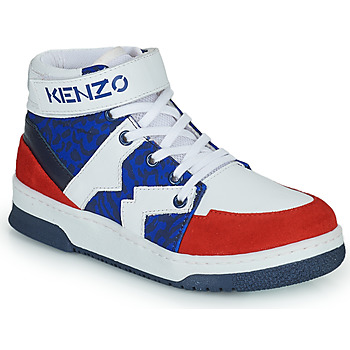 Scarpe Bambino Sneakers alte Kenzo K29074 Blu / Bianco / Rosso