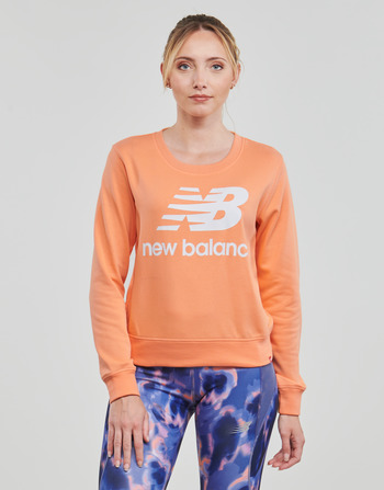 Abbigliamento Donna Felpe New Balance ESSENTIALS CREW Arancio
