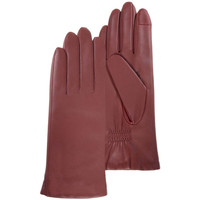 Accessori Donna Guanti Isotoner gants femme smartouch cuir pleine fleur rouge 85222 Rosso