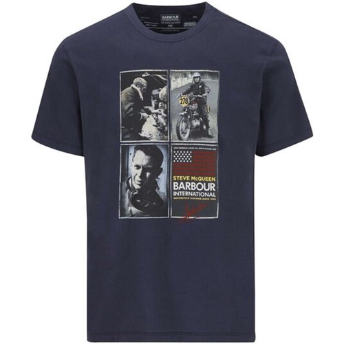 Abbigliamento Uomo T-shirt maniche corte Barbour MTS0866 NY9 T-shirt Uomo blu ny91 Blu