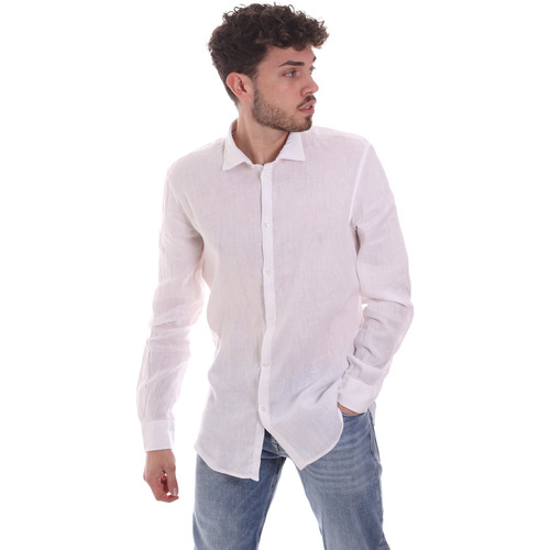 Abbigliamento Uomo Camicie maniche lunghe Gaudi 111GU45005 Bianco