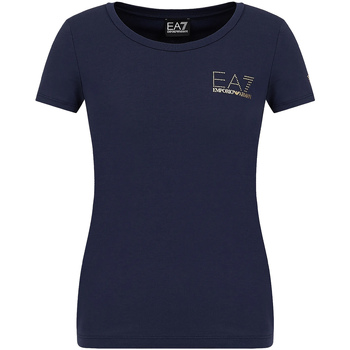 Abbigliamento Donna T-shirt maniche corte Ea7 Emporio Armani 8NTT65 TJDQZ Blu