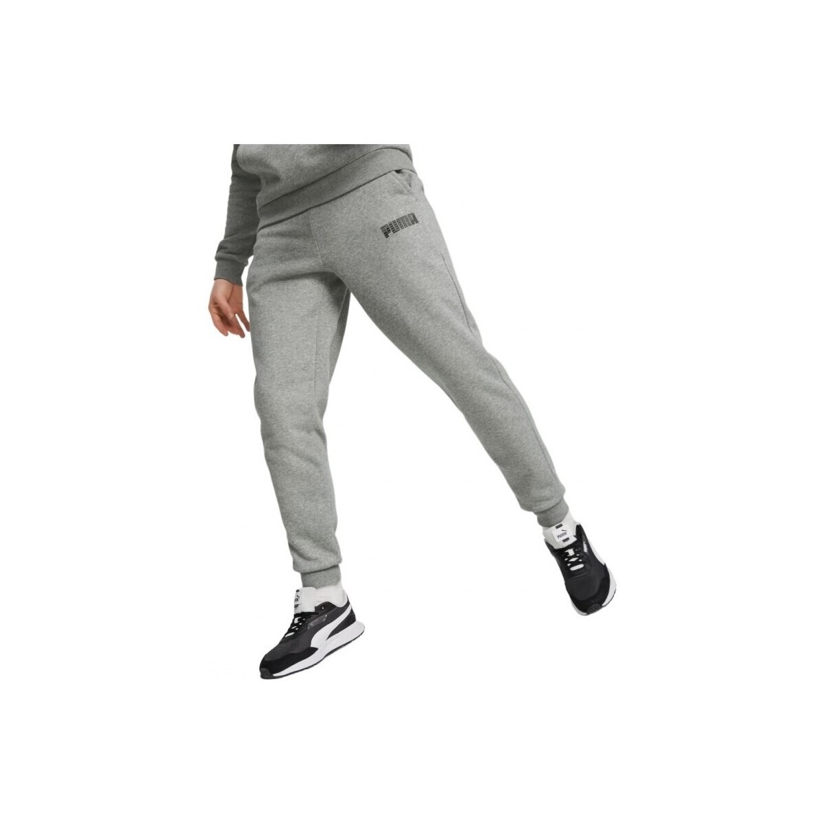 Abbigliamento Uomo Pantaloni da tuta Puma Pantaloni  Essentials Logo da uomo (586714) Grigio
