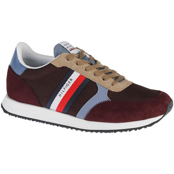 Scarpe Uomo Sneakers basse Tommy Hilfiger Runner Lo Color Mix Marrone