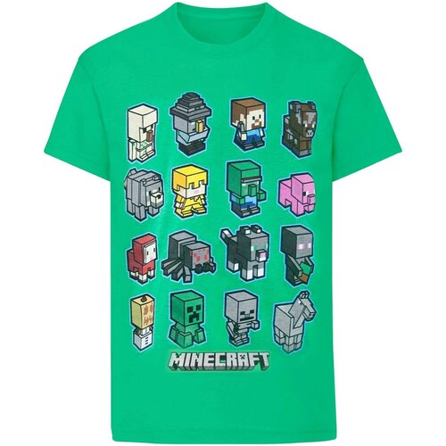 Abbigliamento Bambino T-shirts a maniche lunghe Minecraft Mini Verde