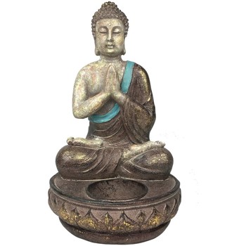 Casa Statuette e figurine Signes Grimalt Figura Del Buddha Che Si Siede Pregando Grigio