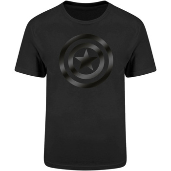 Abbigliamento T-shirt maniche corte Captain America  Nero
