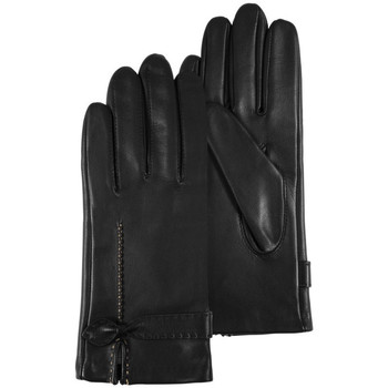 Accessori Donna Guanti Isotoner gants femme cuir noir 68655 Nero