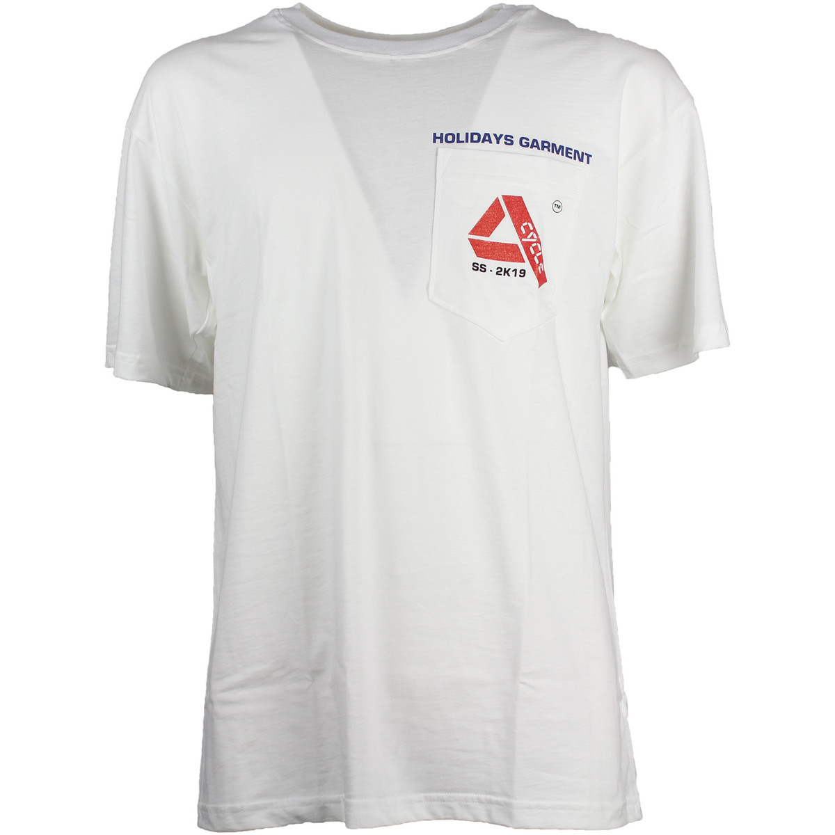 Abbigliamento Uomo T-shirt & Polo Cycle pocketbianco 999 Bianco