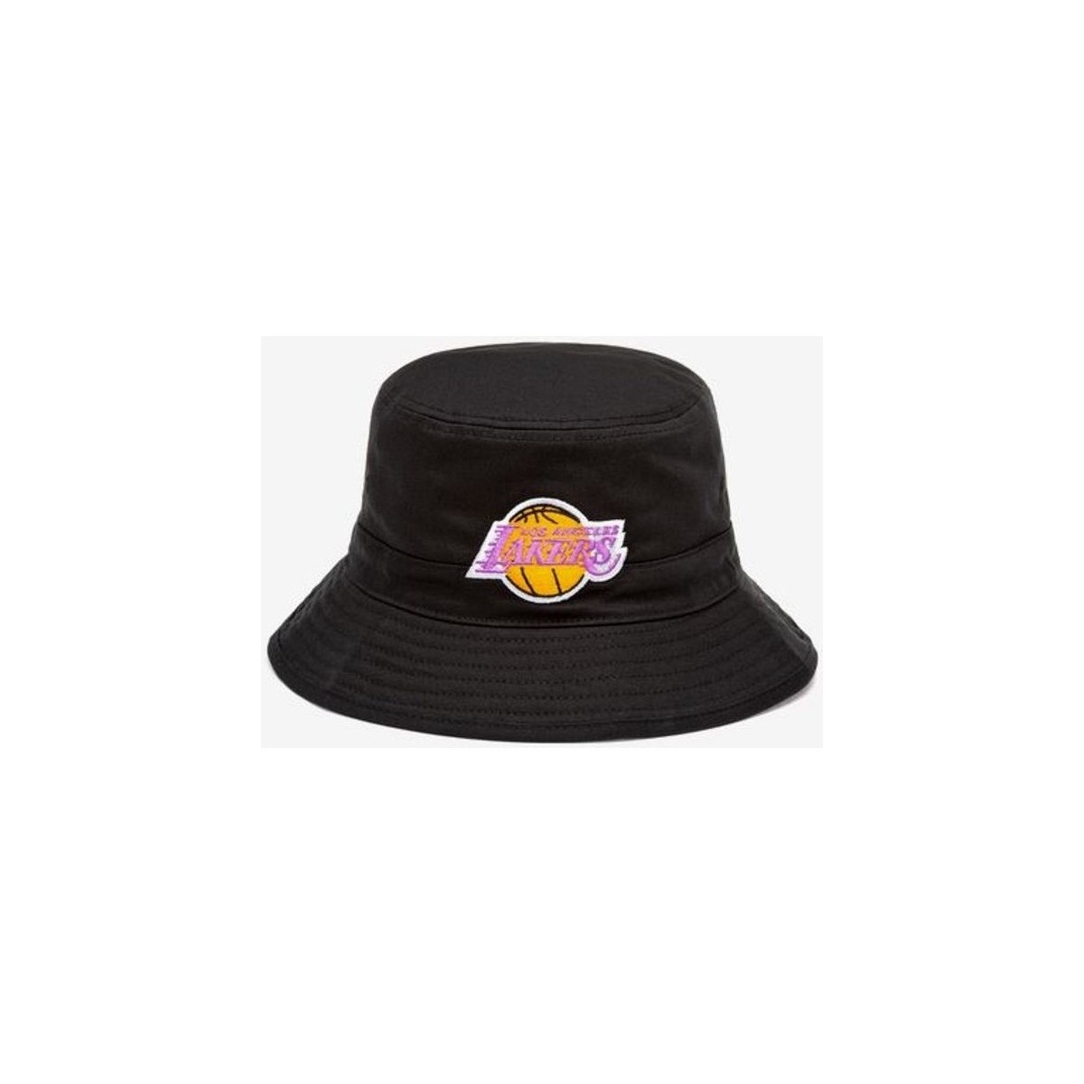 Accessori Uomo Cappelli Mitchell And Ness Mitchell & Ness Bucket Hat Team Logo Los Angeles Lakers Nero