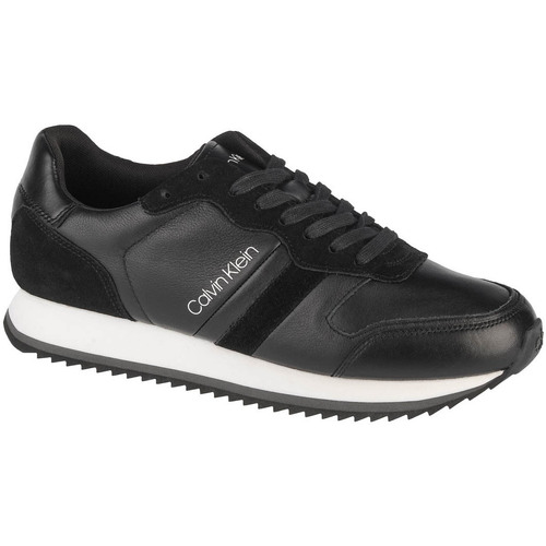 Scarpe Uomo Sneakers basse Calvin Klein Jeans Low Top Lace Up Lth Nero