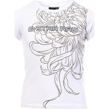 Abbigliamento Bambino T-shirt maniche corte G-Star Raw SQ10706 Bianco