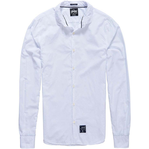 Abbigliamento Uomo Camicie maniche lunghe Superdry M40003QO Bianco