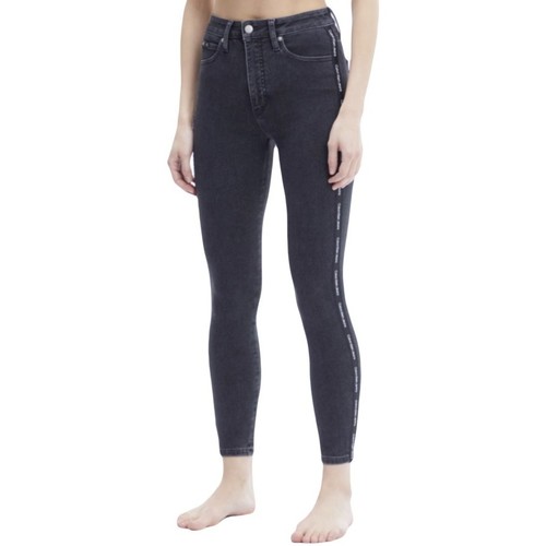 Abbigliamento Donna Jeans Calvin Klein Jeans High rise super skinny ankle Nero