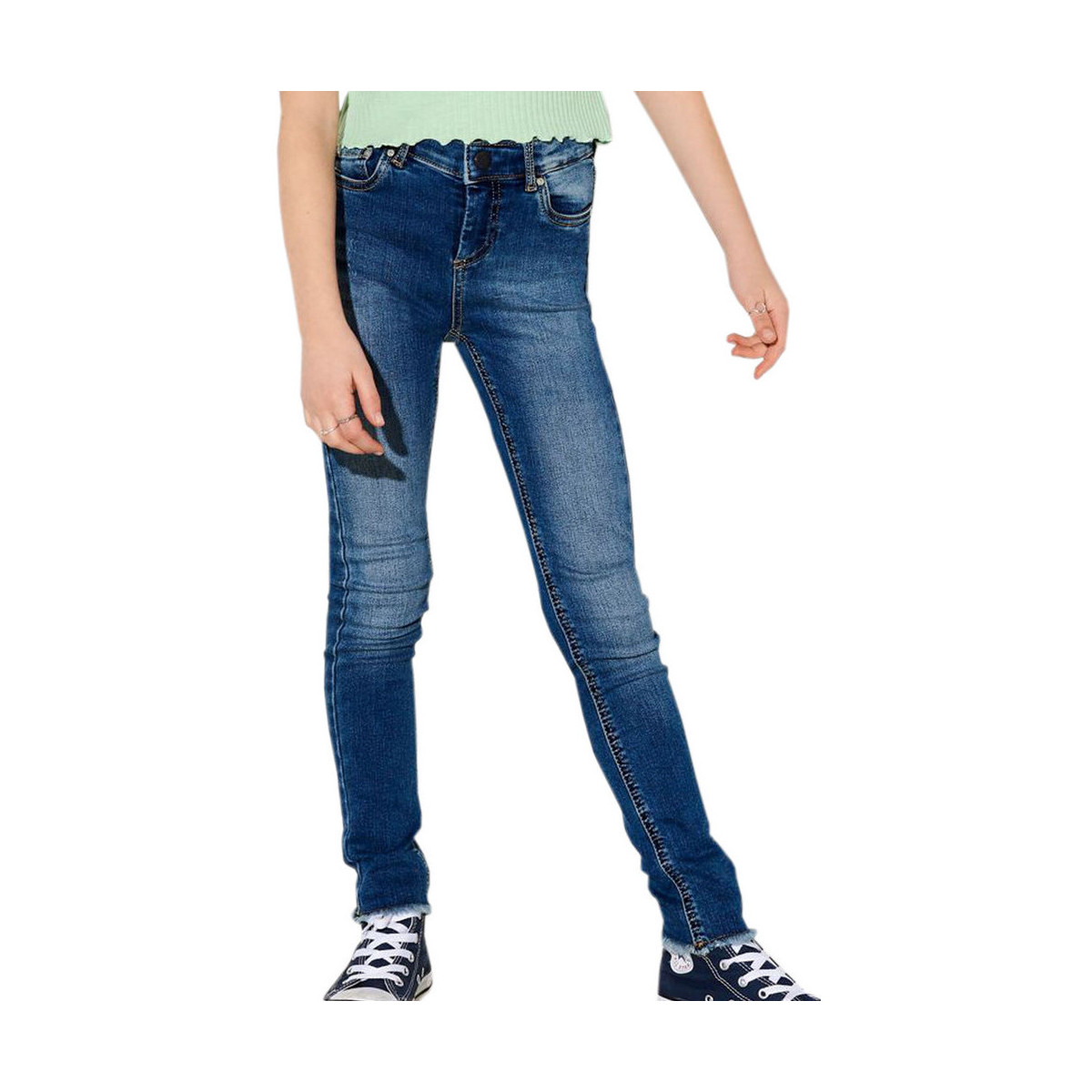 Abbigliamento Bambina Jeans skynny Kids Only 15173845 Blu