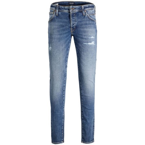 Abbigliamento Uomo Jeans Jack & Jones 12201647 GLENN-BLUE DENIM Blu