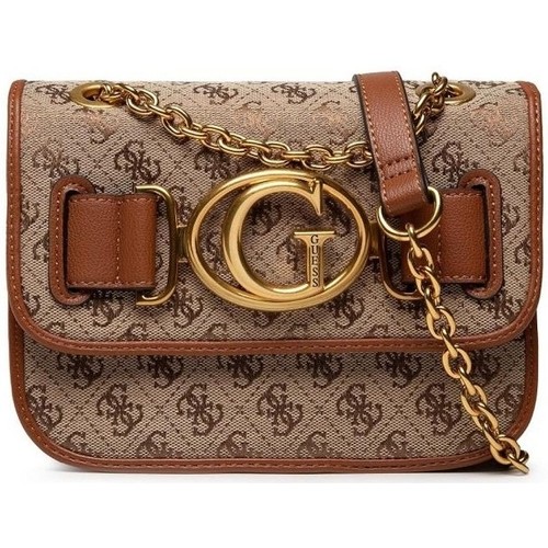 Borse Donna Tracolle Guess AILEEN CROSSBODY FLAP Beige