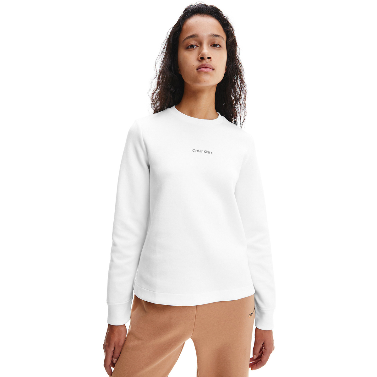 Abbigliamento Donna Felpe Calvin Klein Jeans K20K203001 Bianco