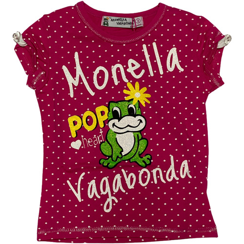 Abbigliamento Bambina T-shirt maniche corte Monella Vagabonda ATRMPN-31511 Rosa