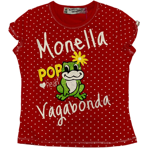 Abbigliamento Bambina T-shirt & Polo Monella Vagabonda ATRMPN-31512 Rosso