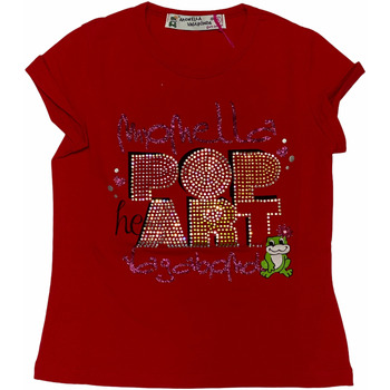 Abbigliamento Bambina T-shirt maniche corte Monella Vagabonda ATRMPN-31515 Rosso