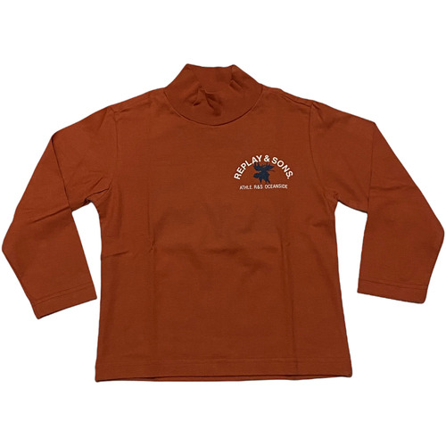 Abbigliamento Bambina T-shirts a maniche lunghe Replay ATRMPN-31555 Arancio