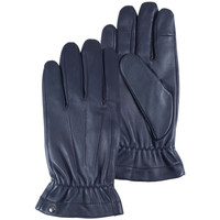 Accessori Uomo Guanti Isotoner gants homme cuir marine 95296 Blu