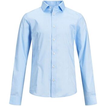 Abbigliamento Bambino Camicie maniche lunghe Jack & Jones 12151620 PARMA JR-CASHMERE BLUE Blu
