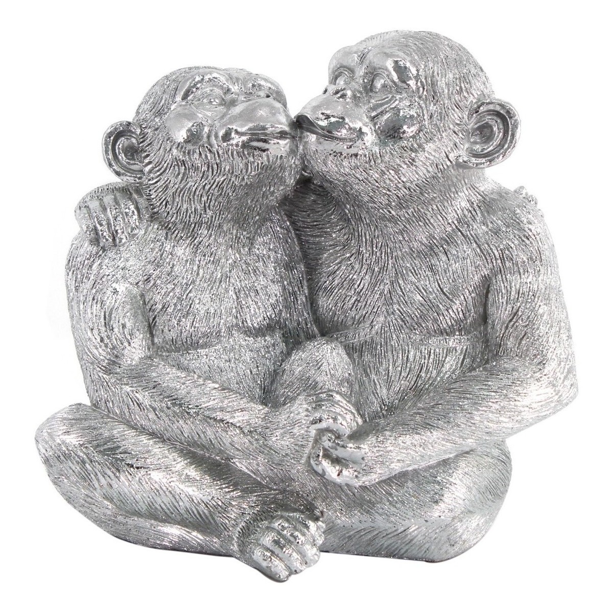 Casa Statuette e figurine Signes Grimalt Orangutan Monkey Figure. Argento
