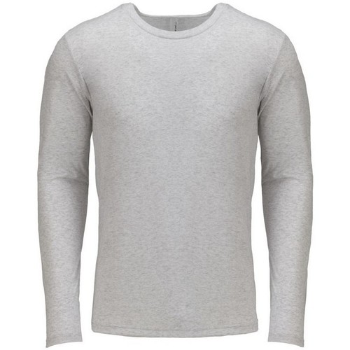 Abbigliamento T-shirts a maniche lunghe Next Level Tri-Blend Bianco