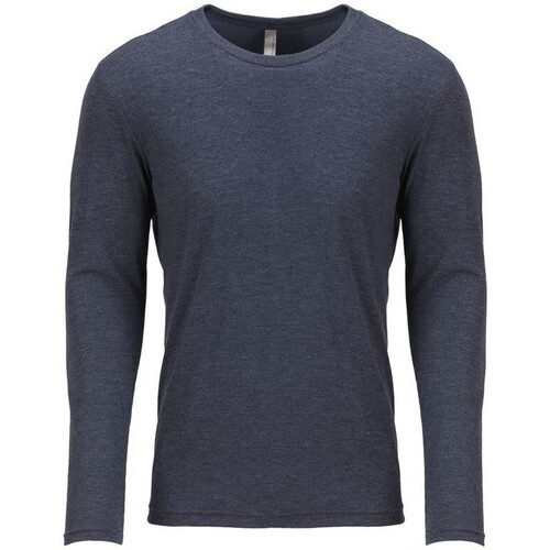Abbigliamento T-shirts a maniche lunghe Next Level Tri-Blend Blu