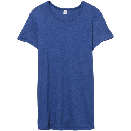 Abbigliamento Donna T-shirts a maniche lunghe Alternative Apparel 50/50 Blu