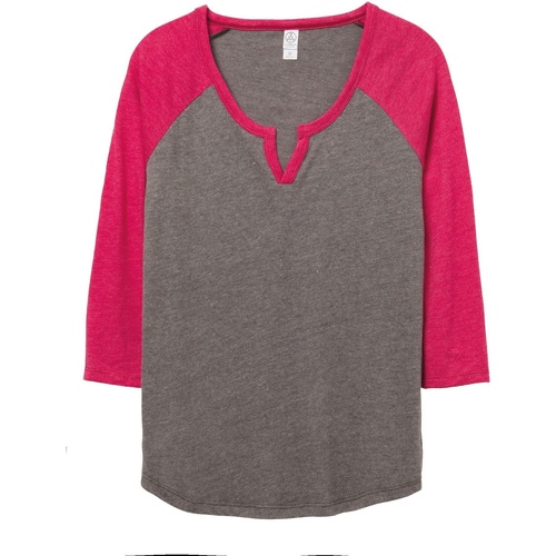 Abbigliamento Donna T-shirts a maniche lunghe Alternative Apparel Outfield 50/50 Rosso
