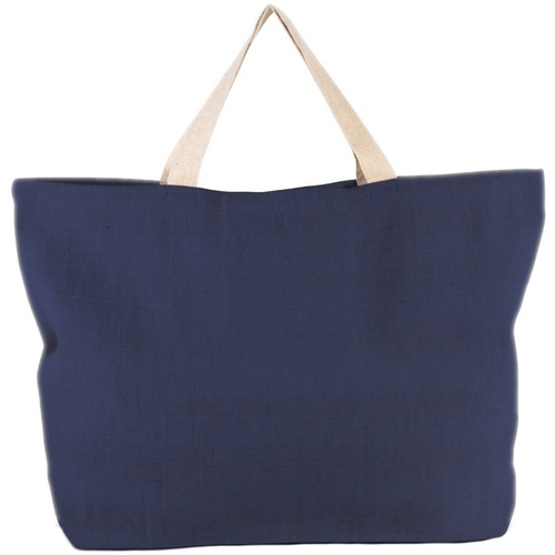 Borse Donna Tote bag / Borsa shopping Kimood Rustic Juco Blu