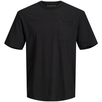 Abbigliamento Uomo T-shirt & Polo Jack & Jones 12205090 CREW NECK-BLACK RELAXED FIT Nero