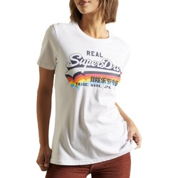 Abbigliamento Donna T-shirt maniche corte Superdry Original & vintage Bianco